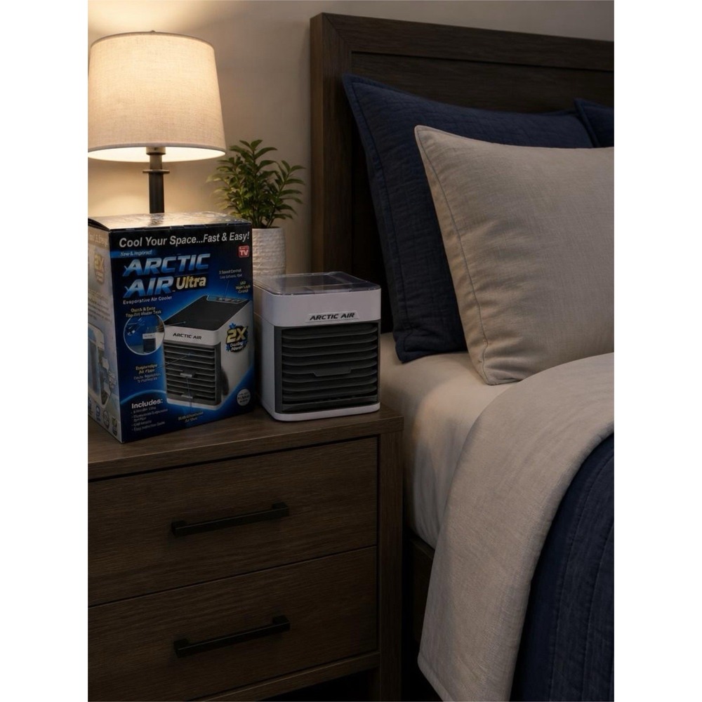 ARTIC AIR ULTRA Portable Evaporative Air Cooler 2x Cooling LED Night Light 3 SPD